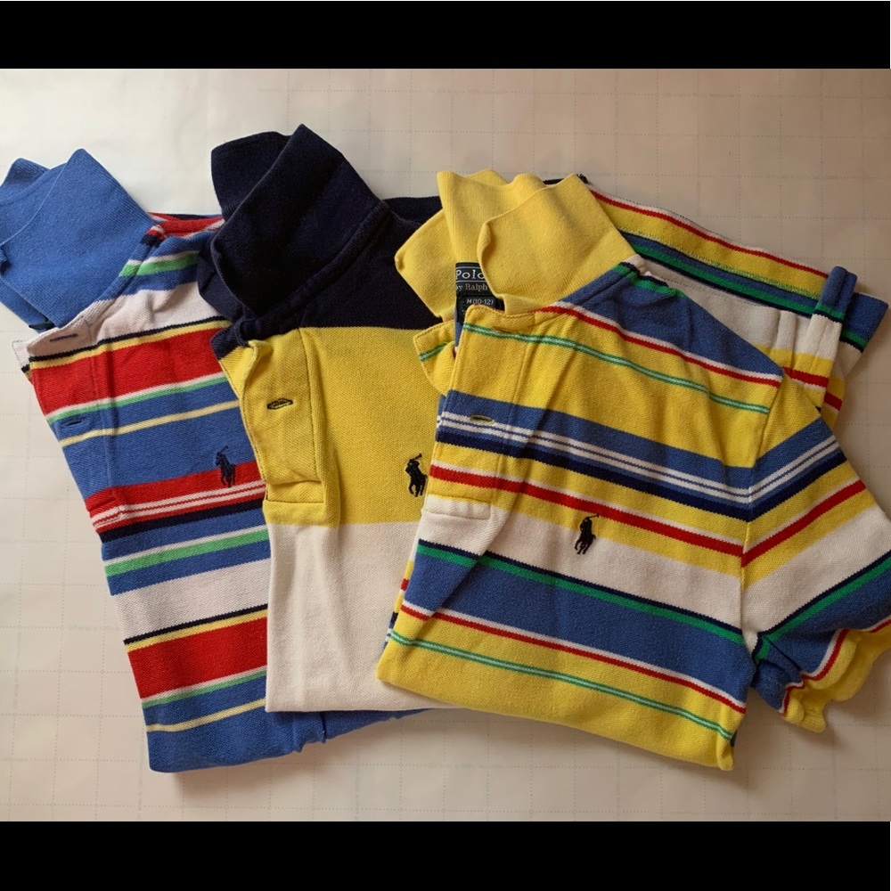 Three Polo Ralph Lauren Shirts Sz 10-12